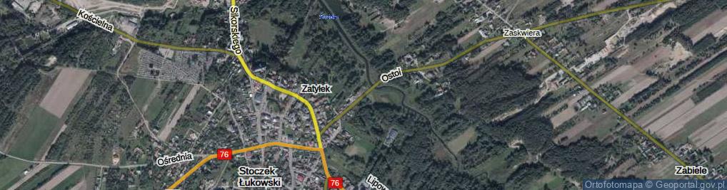 Zdjęcie satelitarne Ostoi ul.